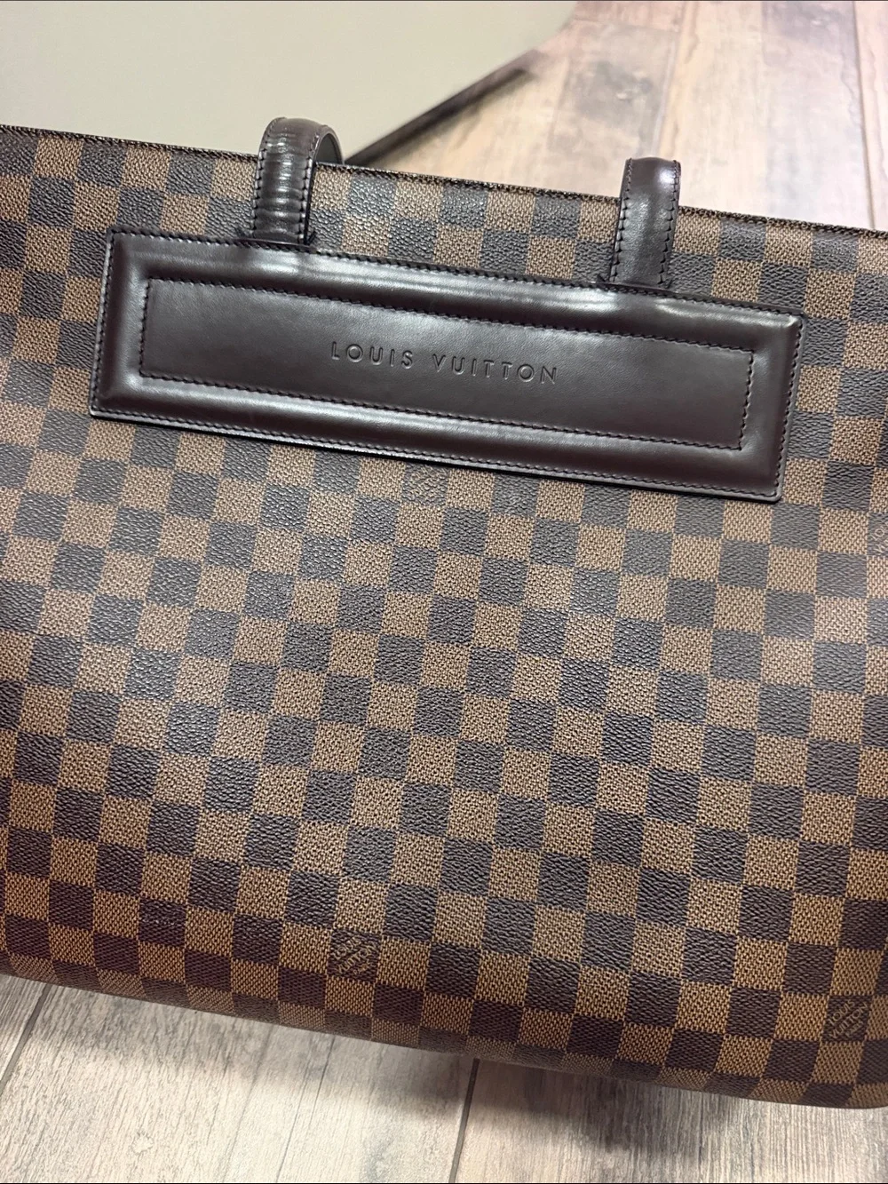 Louis Vuitton Brown Damier Ebene Canvas Briefcase Tote